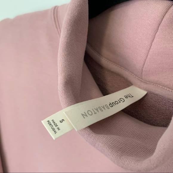 NWOT The Group by Babaton Cornell Mock-neck Sweater Dress Pastel Pink Aritzia - Picture 6 of 13